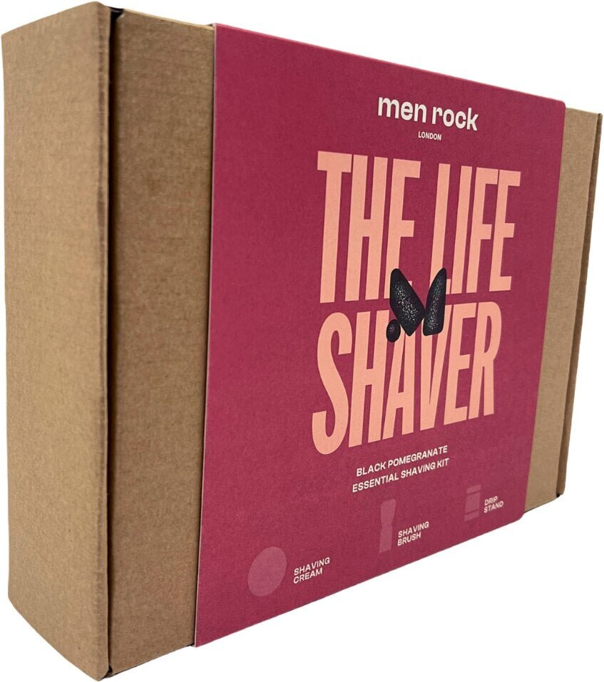 Raseerimiskomplekt The Life Shaver Black Pomegranate Essential Shaving Kit цена и информация | Raseerimisvahendid | hansapost.ee