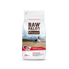 Raw Paleo teraviljavaba kuivtoit keskmist tõugu koertele Adult Medium veiselihaga, 10 kg hind ja info | Raw Paleo Lemmikloomatarbed | hansapost.ee
