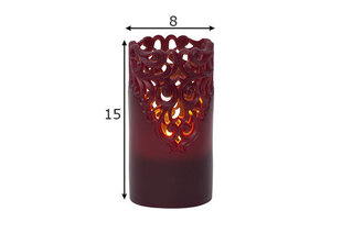 LED-küünal Clary, punane цена и информация | Свечи, подсвечники | hansapost.ee