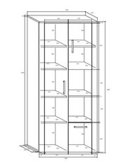 Riiul Notti 3D, tamm price and information | Riiulid | hansapost.ee