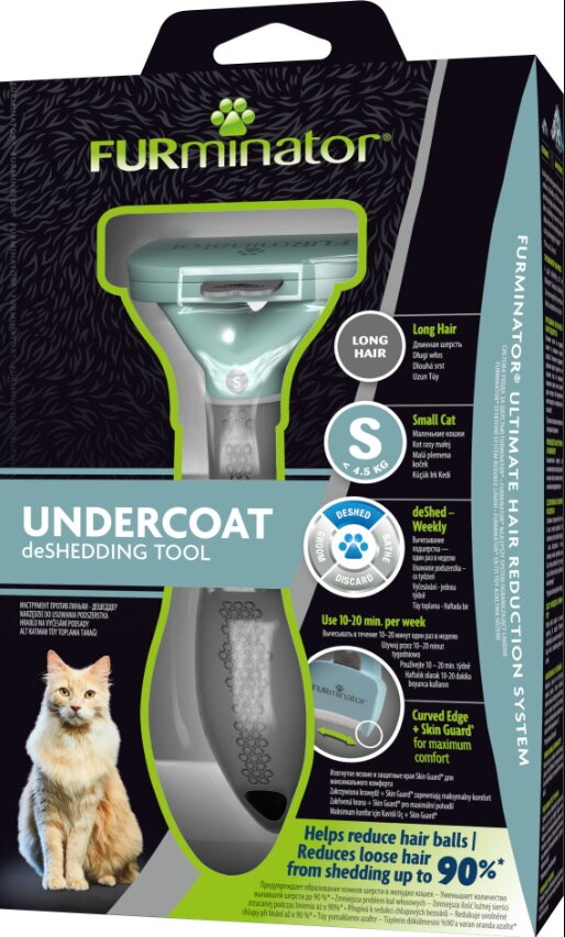 FURminator deShedding kamm S pikakarvalistele Kassidele hind ja info | Hooldus/grooming | hansapost.ee