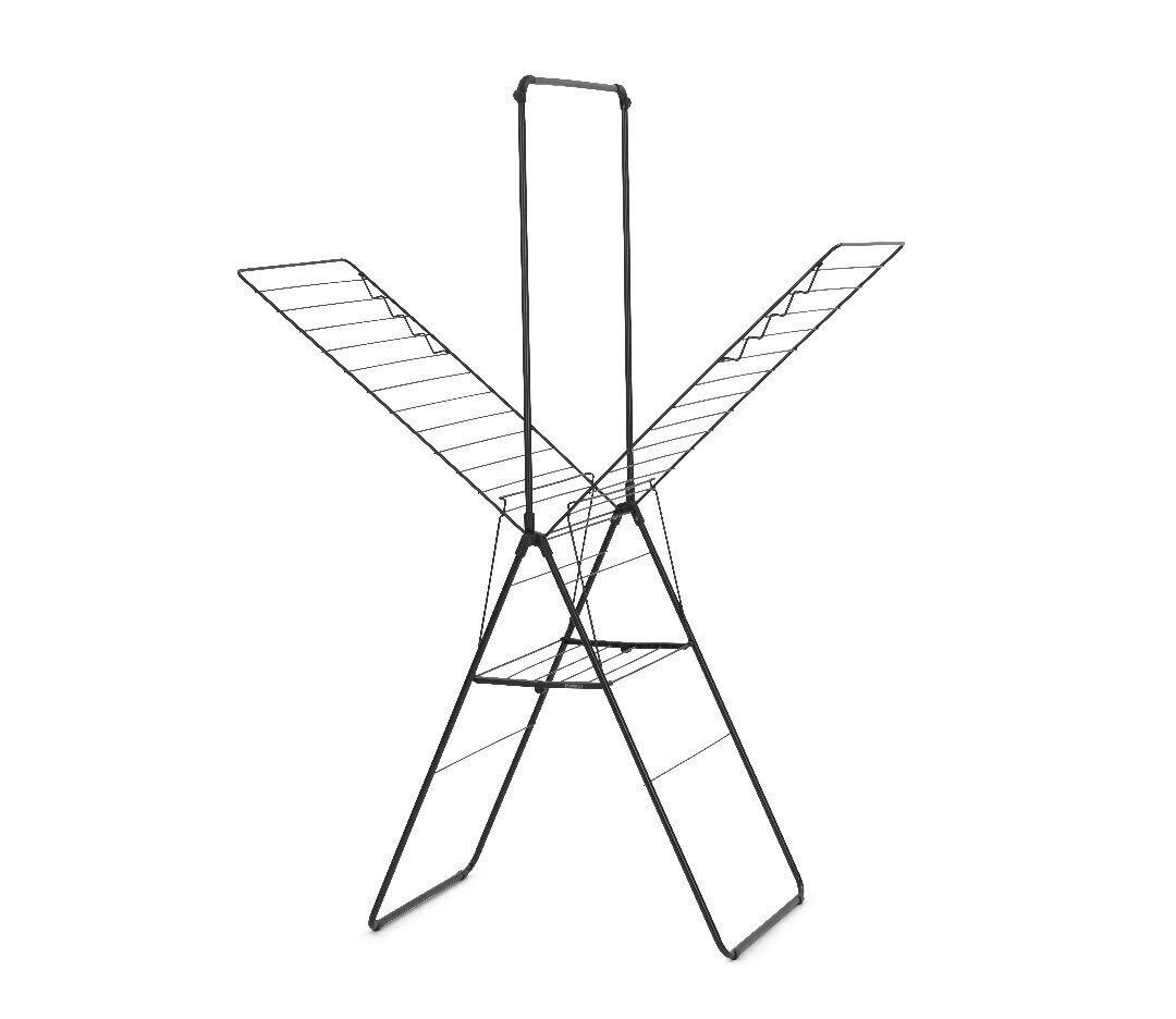 Brabantia riidekuivati, 25 m, must цена и информация | Pesukorvid, pesukuivatusrestid ja pesulõksud | hansapost.ee