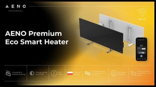 Инфракрасный - конвекционный обогреватель Aeno Premium Eco Smart Black цена и информация | Грелки | hansapost.ee