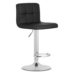 Барный стул Hoker PROT, черная кожа / хромированное основание цена и информация | Стулья для кухни и столовой | hansapost.ee