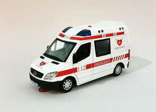 MSZ metallist mudelauto Mercedes-Benz Sprinter (politsei, kiirabi), 1:32 hind ja info | Mänguasjad poistele | hansapost.ee