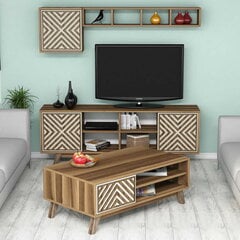 Комплект мебели для гостиной Kalune Design 845(XII), темно-коричневый цена и информация | Секции | hansapost.ee