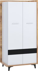 Шкаф Meblocross Box 10 2D, светло - коричневый / белый цена и информация | Шкафы | hansapost.ee