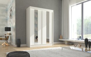 Riidekapp Adrk Furniture Balton 150 cm, valge цена и информация | Шкафы | hansapost.ee