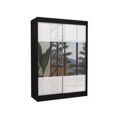 Riidekapp Adrk Furniture Tamos 150 cm, must/valge цена и информация | Шкафы | hansapost.ee