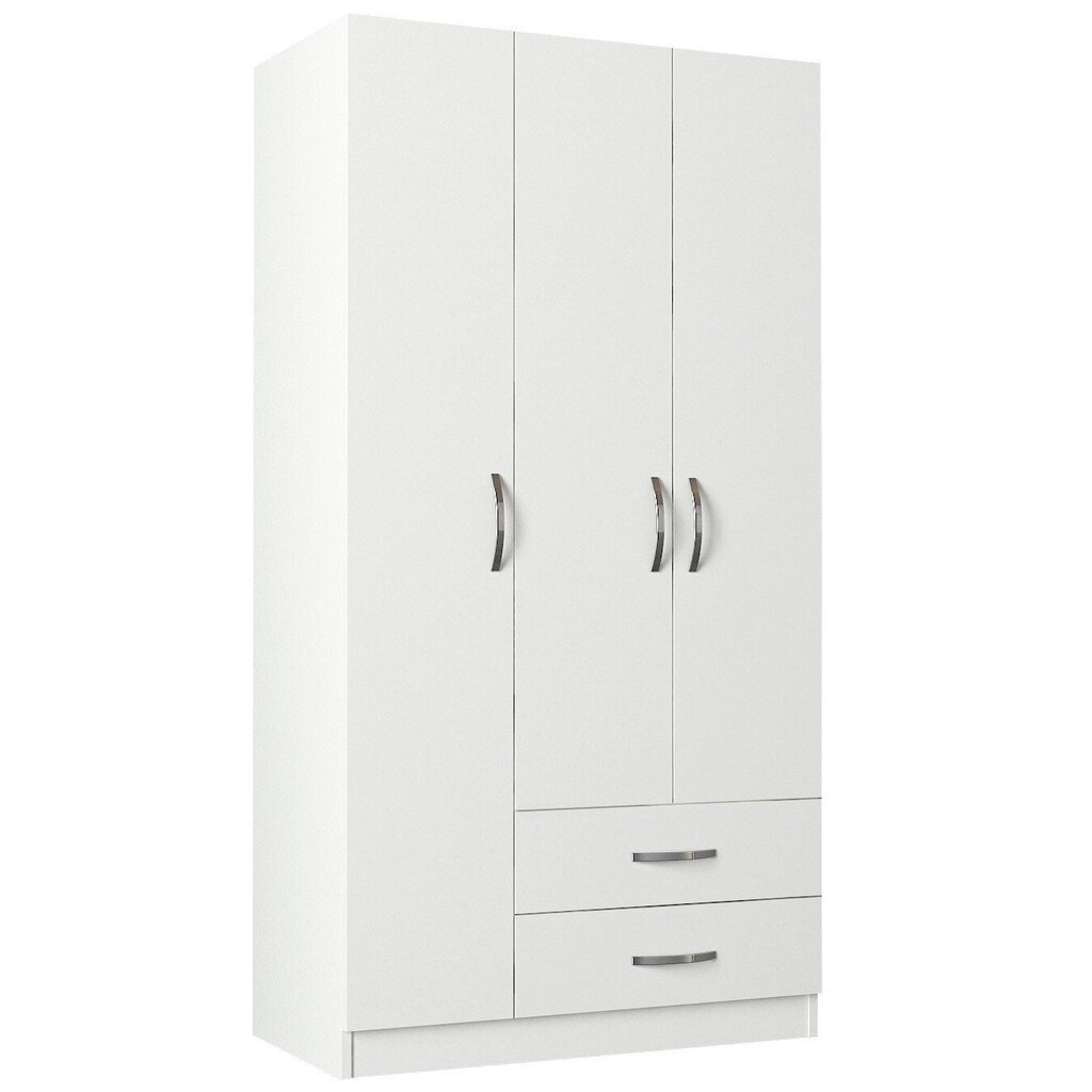 Riidekapp Kalune Design Wardrobe 756, 90 cm, valge hind ja info | Kapid | hansapost.ee