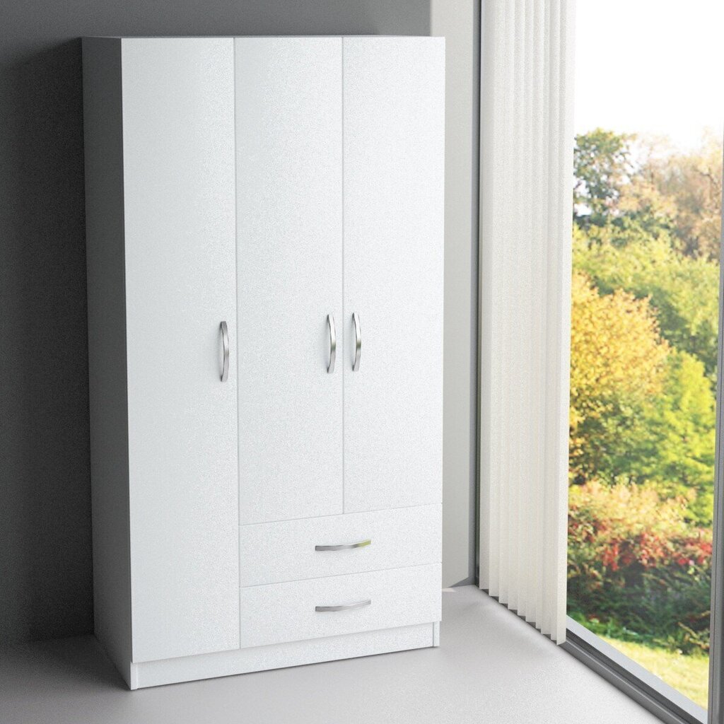 Riidekapp Kalune Design Wardrobe 756, 90 cm, valge цена и информация | Kapid | hansapost.ee