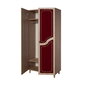 Riidekapp Kalune Design Wardrobe 869 (IV), 90 cm, tamm/punane цена и информация | Kapid | hansapost.ee