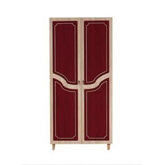 Riidekapp Kalune Design Wardrobe 869 (IV), 90 cm, tamm/punane hind ja info | Kapid | hansapost.ee