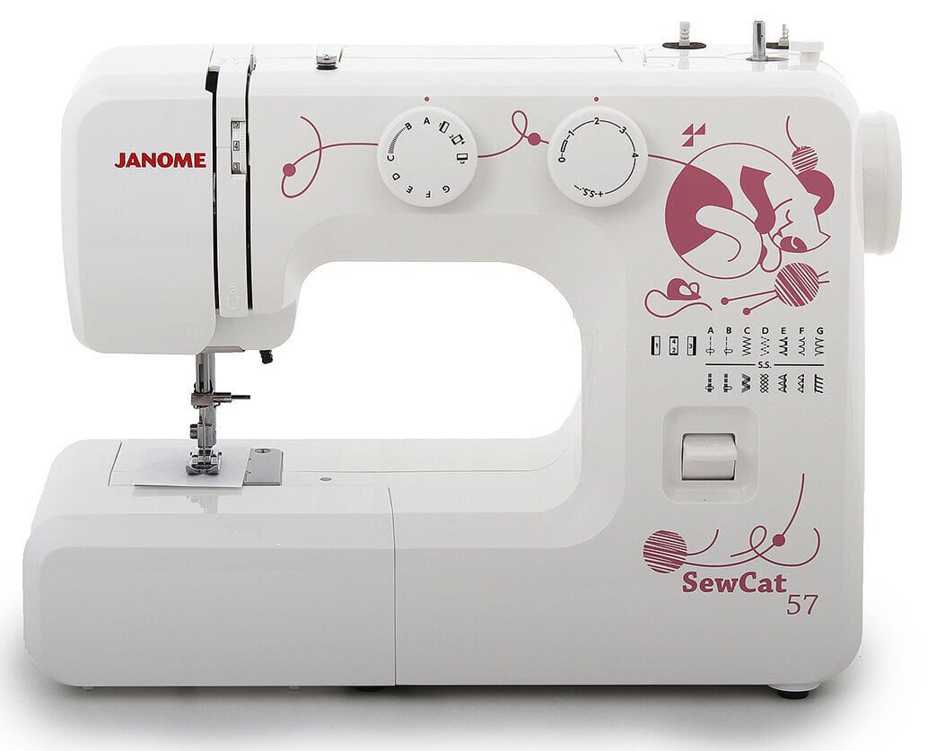 Janome Sew Cat 57 цена и информация | Tikkimis- ja õmblusmasinad | hansapost.ee