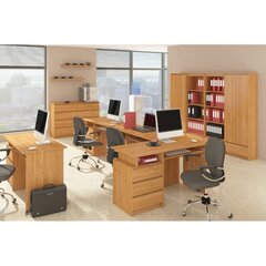 Письменный стол NORE B16, правый вариант, светло-коричневый цена и информация | Компьютерные, письменные столы | hansapost.ee