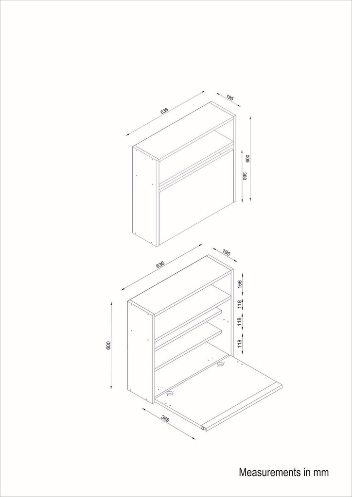 Muudetav kapp - laud Kalune Design 756, valge/pruun hind ja info | Arvutilauad, kirjutuslauad | hansapost.ee