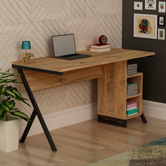 Письменный стол Kalune Design Nero, коричневый/черный цена и информация | Компьютерные, письменные столы | hansapost.ee