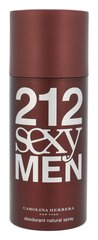 Carolina Herrera 212 Sexy Men deodorant meestele 150 ml hind ja info | Dušigeelid ja deodorandid meestele | hansapost.ee
