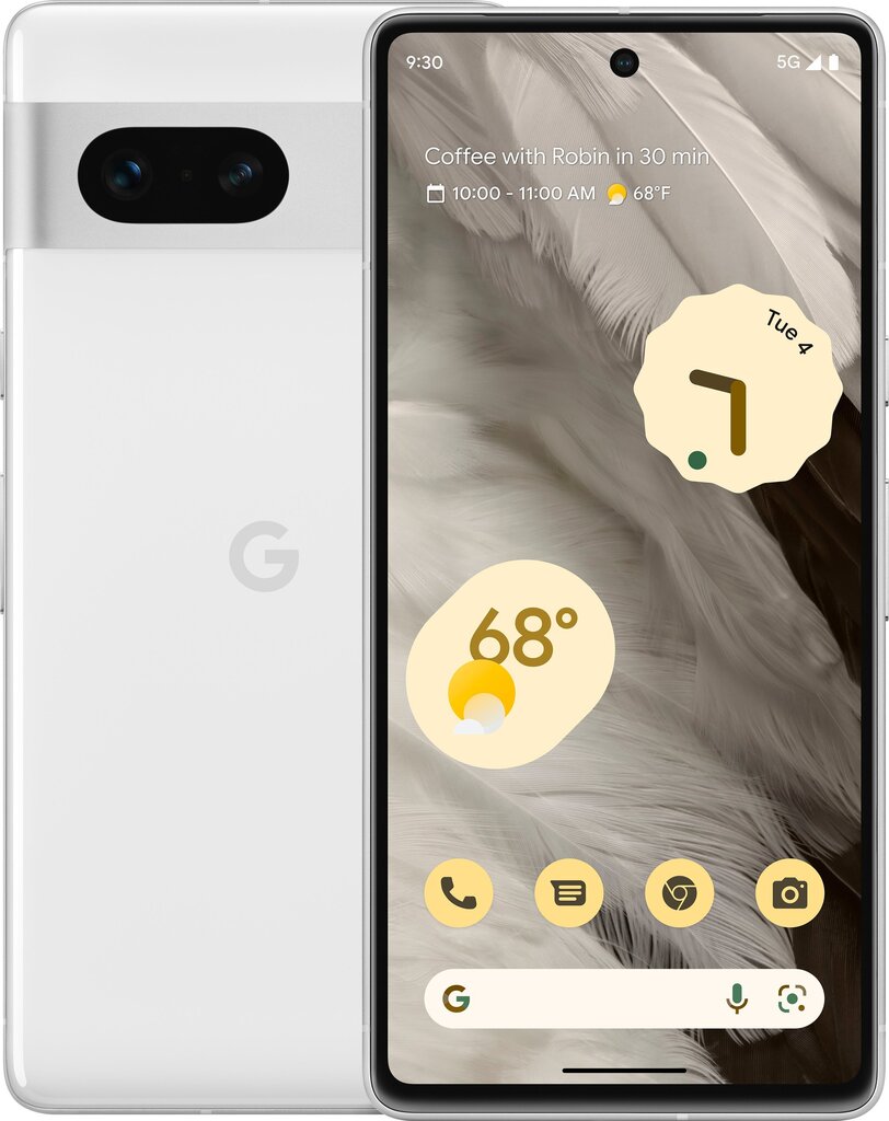 Google Pixel 7 5G Dual SIM 8/128GB Snow White (GA03933-GB) цена и информация | Telefonid | hansapost.ee