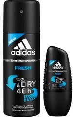 Deodorant Adidas Fresh Cool & Dry 48h meestele, 250 ml hind ja info | Dušigeelid ja deodorandid meestele | hansapost.ee