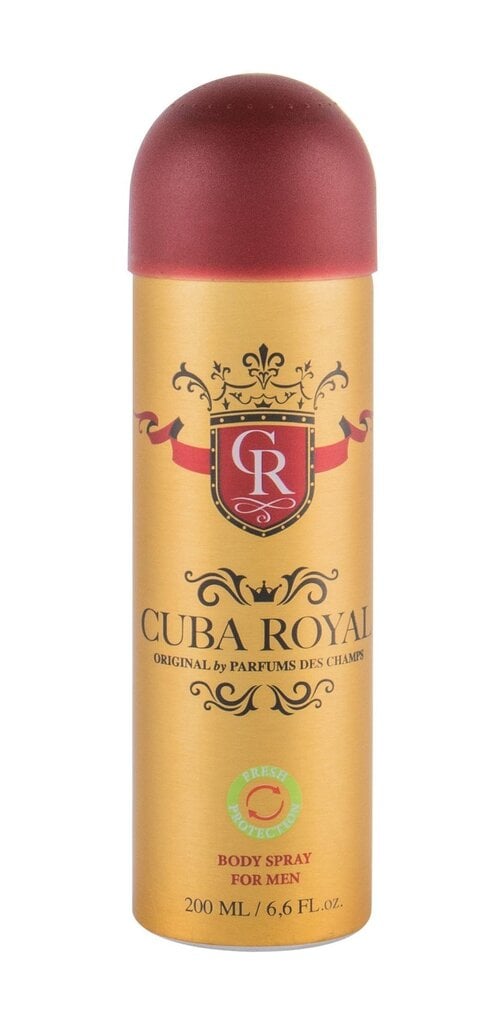 Cuba Royal deodorant meestele 200 ml цена и информация | Dušigeelid ja deodorandid meestele | hansapost.ee