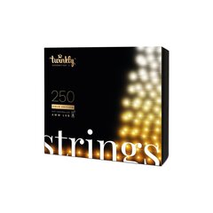 Умные елочные фонари TWINKLY Strings 250 Gold Edition (TWS250GOP-BEU) 250 LED AWW, 20 м цена и информация | Гирлянды | hansapost.ee