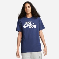 Футболка для мужчин Nike NSW TEE JUST DO IT SWOOSH, синяя цена и информация | Мужские футболки | hansapost.ee