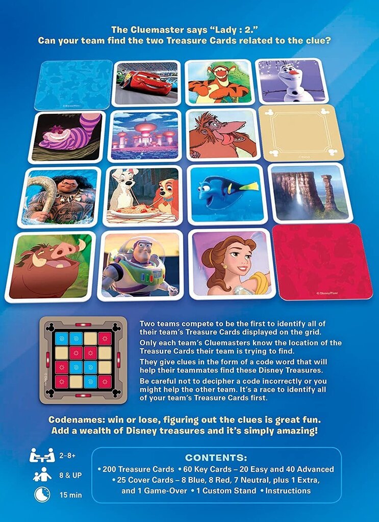 Codenames: Disney – Family Edition цена и информация | Lauamängud ja mõistatused perele | hansapost.ee