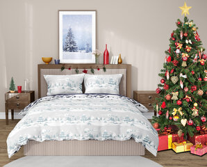 Jõuluteemaline kahepoolne voodipesukomplekt, 140x200, 2-osaline hind ja info | Carbotex Kodukaubad | hansapost.ee