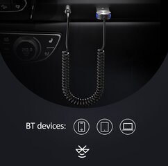 Аудиоадаптер Usams SJ464 AUX(3.5) Bluetooth 5.0, черный цена и информация | Bluetooth гарнитура | hansapost.ee