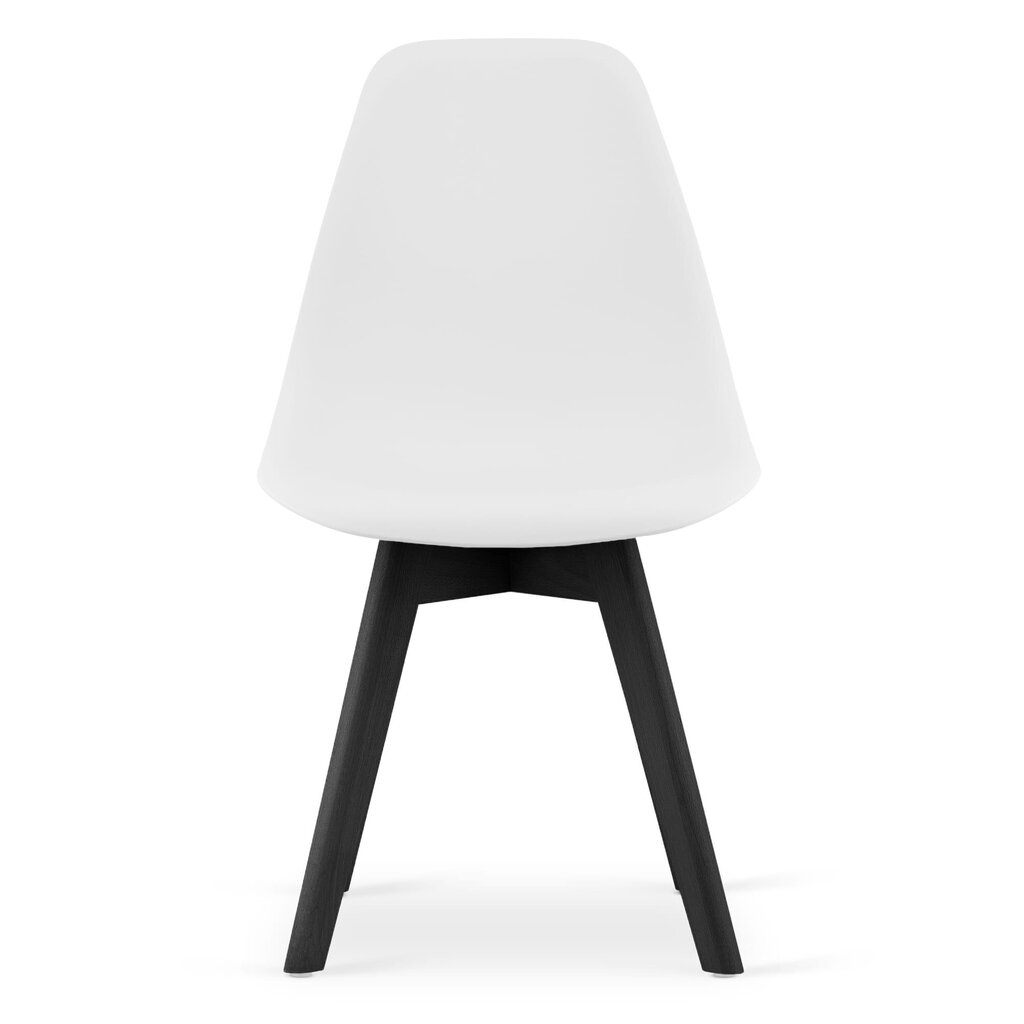 Komplektis 4 tooli KITO, valge/must цена и информация | Köögitoolid, söögitoolid | hansapost.ee