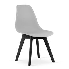 Komplekt 4 tooli KITO, hall/must hind ja info | Köögitoolid, söögitoolid | hansapost.ee