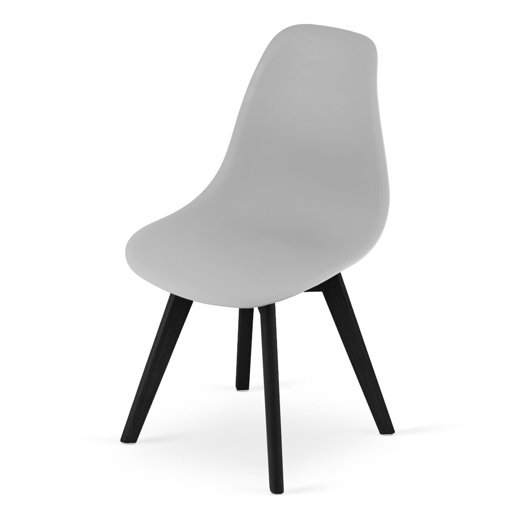 Komplekt 4 tooli KITO, hall/must hind ja info | Köögitoolid, söögitoolid | hansapost.ee