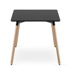Стол ADRIA, 120 х 80 см, черный цвет цена и информация | Кухонные и обеденные столы | hansapost.ee