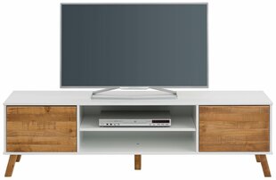 ТВ столик Rafael, белый/цвета дуба цена и информация | Тумбы под телевизор | hansapost.ee