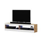 TV laud Selsey Dean LED 100 cm, pruun/valge цена и информация | Televiisori alused | hansapost.ee