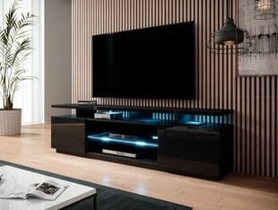 ТВ столик Halmar Eva, черный цвет цена и информация | Тумбы под телевизор | hansapost.ee