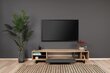 TV laud Kalune Design Safir, pruun/hall цена и информация | Televiisori alused | hansapost.ee