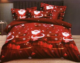 Jõuluteemaline voodipesukomplekt 160x200, 3-osaline hind ja info | Voodipesukomplektid | hansapost.ee