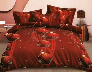 Jõuluteemaline voodipesukomplekt 140x200, 2-osaline hind ja info | Voodipesukomplektid | hansapost.ee