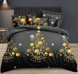 Jõuluteemaline voodipesukomplekt 140x200, 2-osaline hind ja info | Voodipesukomplektid | hansapost.ee