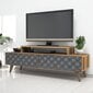 TV-laud Kalune Design 845, 140 cm, pruun/sinine цена и информация | Televiisori alused | hansapost.ee