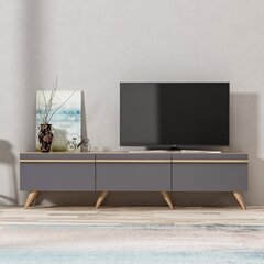 ТВ столик Kalune Design 382, 180 см, серый цена и информация | Тумбы под телевизор | hansapost.ee
