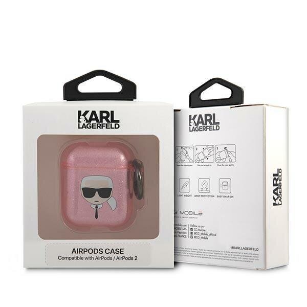 Karl Lagerfeld KLA2UKHGP ümbris AirPods цена и информация | Kõrvaklappide tarvikud | hansapost.ee