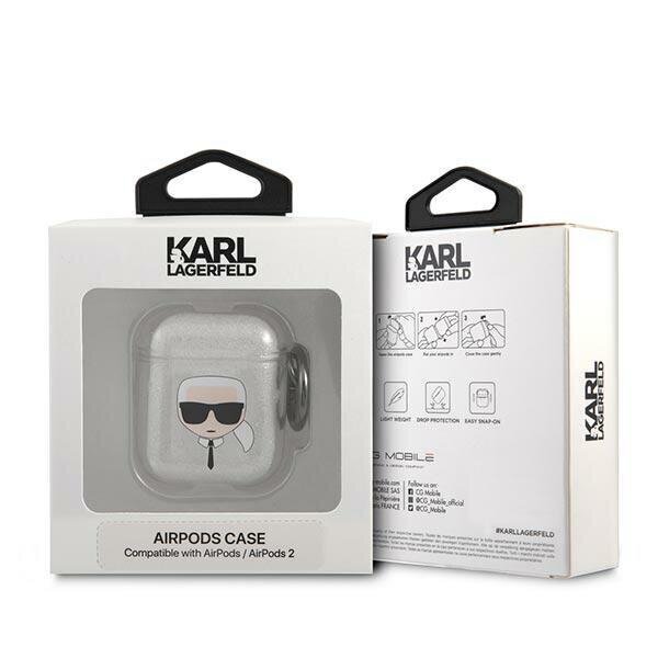 Karl Lagerfeld KLA2UKHGS ümbris AirPods цена и информация | Kõrvaklappide tarvikud | hansapost.ee