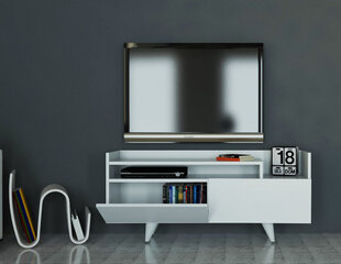 TV-laud Kalune Design 745(II), 120 cm, valge цена и информация | Тумбы под телевизор | hansapost.ee