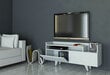 TV-laud Kalune Design 745(II), 120 cm, valge цена и информация | Televiisori alused | hansapost.ee