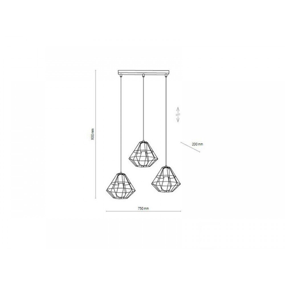 Rippvalgusti TK Lighting Diamond 6203 цена и информация | Rippvalgustid | hansapost.ee