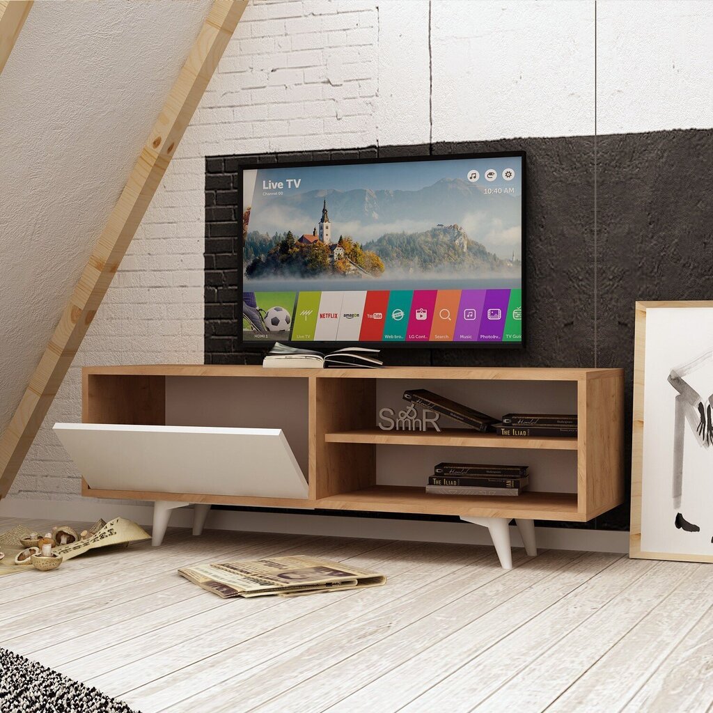 TV-laud Kalune Design Maku, pruun цена и информация | Televiisori alused | hansapost.ee
