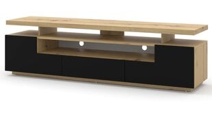 ТВ столик RTV Eva LED, коричневый/черный цена и информация | Тумбы под телевизор | hansapost.ee